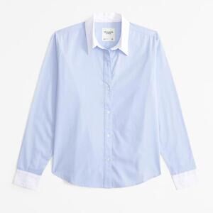 abercrombie poplin shirt